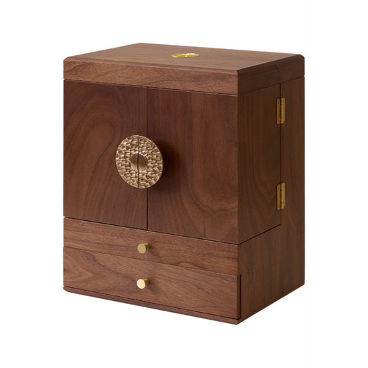 Wooden Makeup and Cosmetic Organizer with Drawers and Mirror SKU 53007