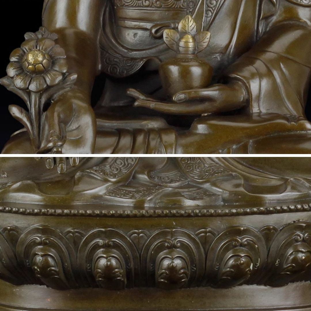Buddha Trinity (Shakyamuni, Medicine, Amitabha) Brass Statue 33001
