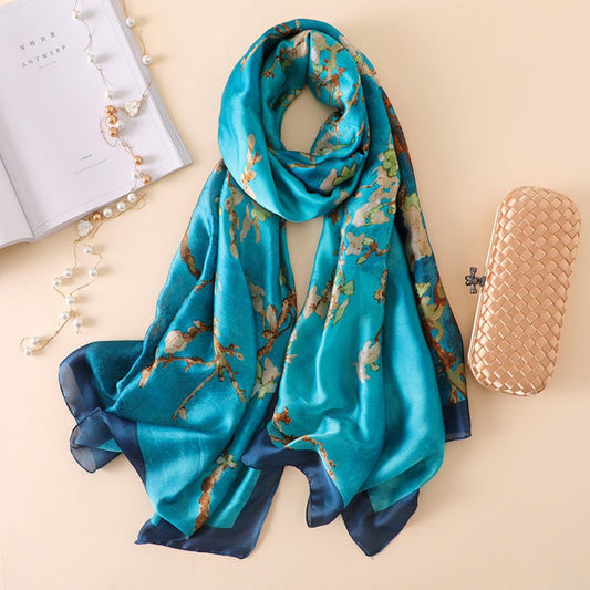 Art Silk Scarf 70 x 35 Inches Van Gogh Almond Blossom 88014