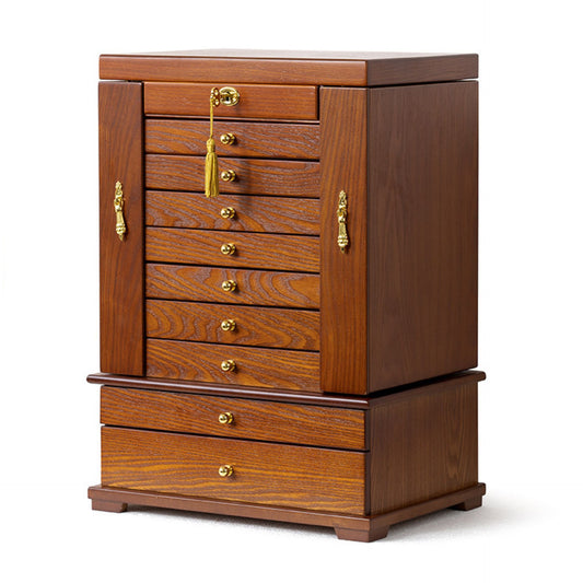 18 Inch Extra Large Wooden Jewelry Box Organizer SKU 21151