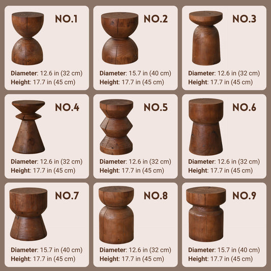 Geometric Solid Wood Pedestal Riser SKU 10029