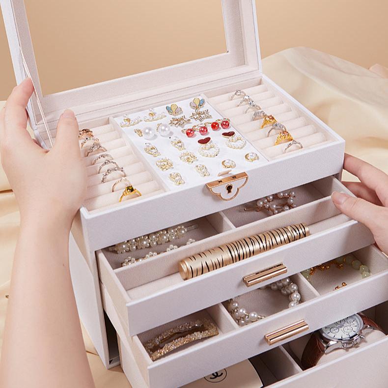 Large Four Layer Jewelry Box SKU 21105