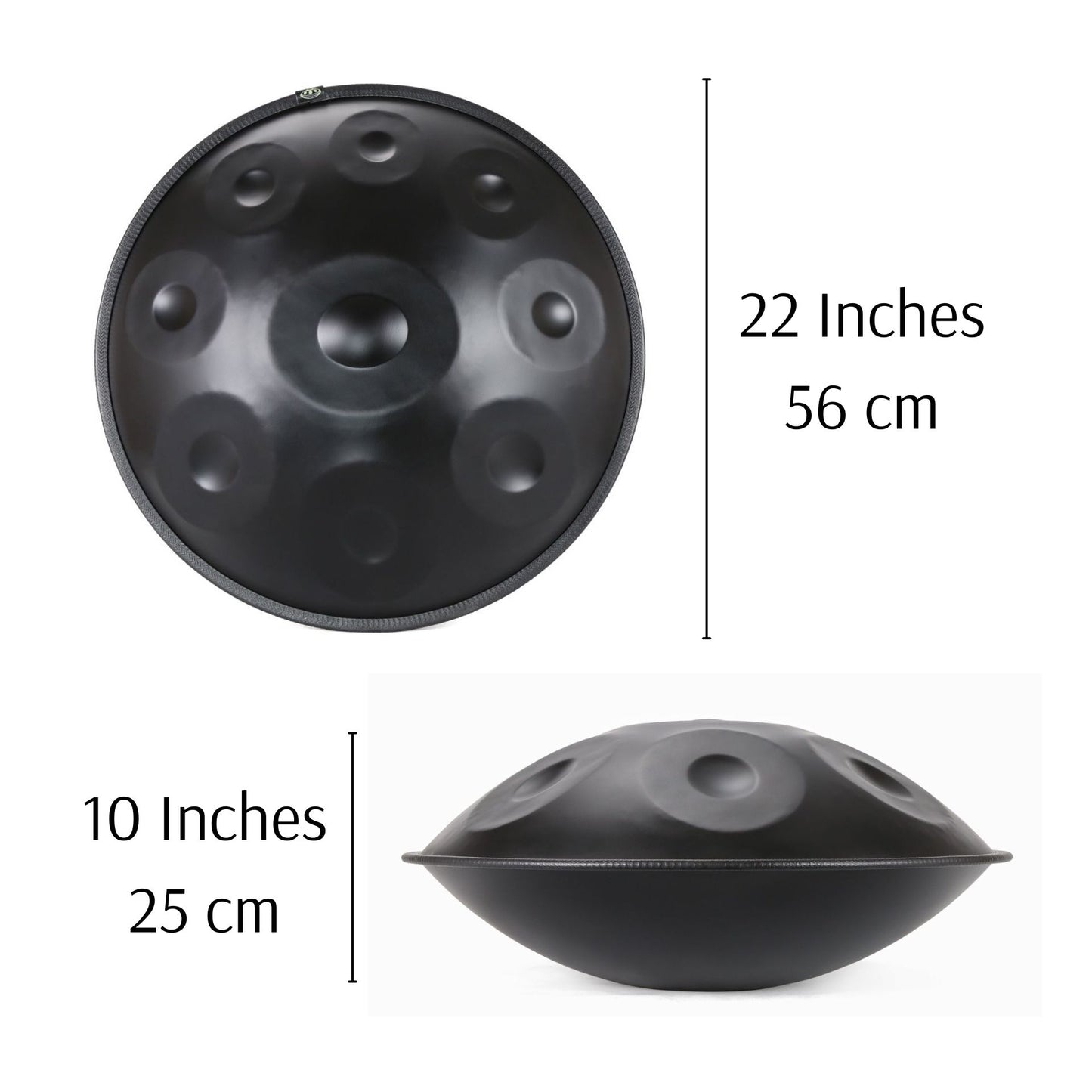 22 Inch 9 Note Handpan Drum in D Minor with Stand SKU 66003