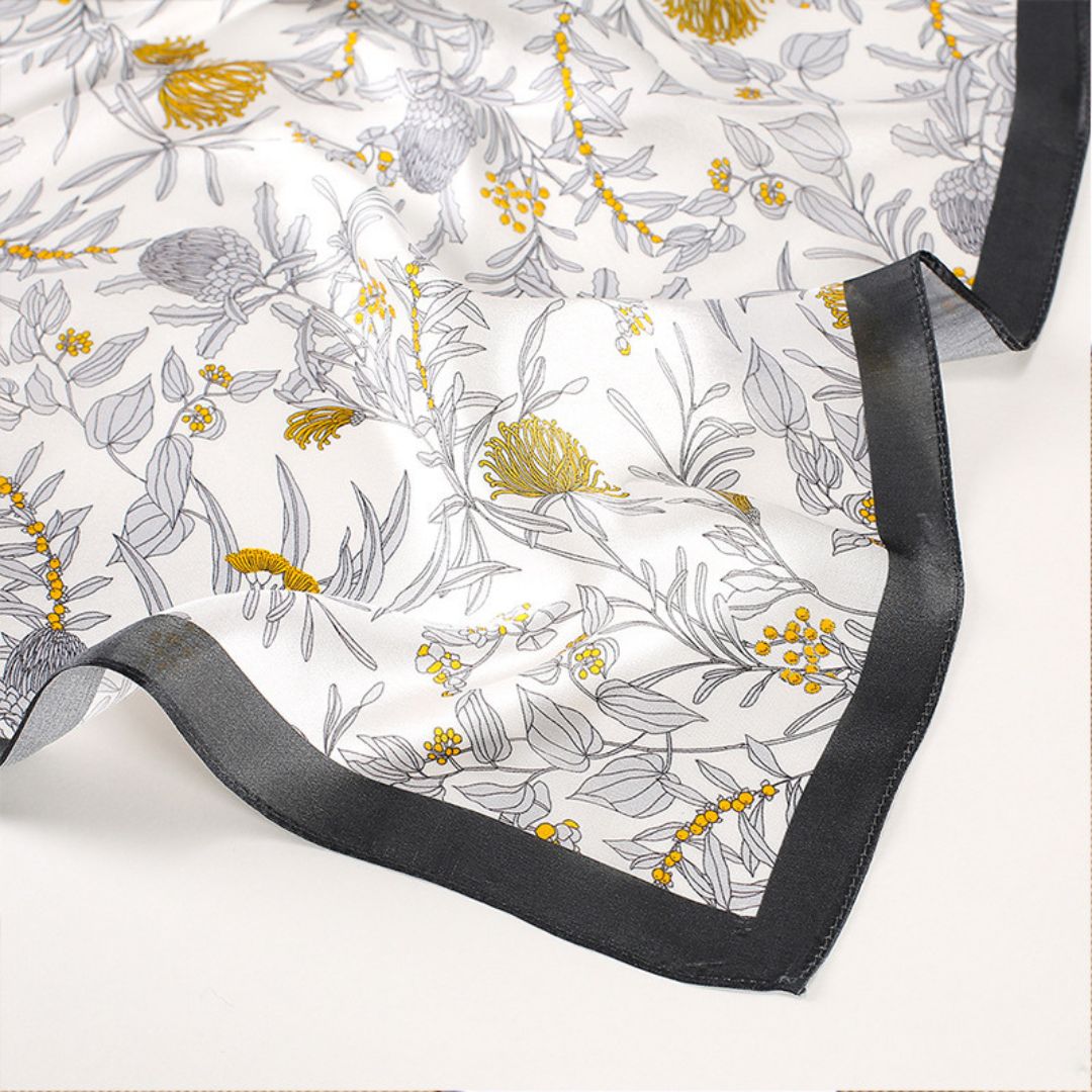 100% Mulberry Silk Scarf 21 x 21 Inches 88005