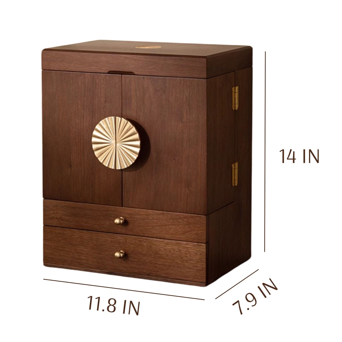 Large Wooden Jewelry and Cosmetic Organizer SKU 21141