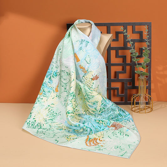 100% Mulberry Silk Scarf 35 x 35 Inches 88010