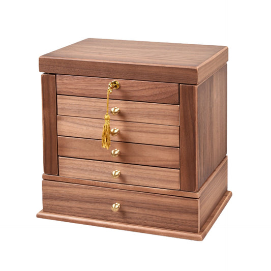 Premium Large Solid Wood Jewelry Box with Drawers SKU 21114