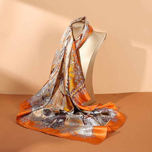 100% Mulberry Silk Scarf 35 x 35 Inches 88008