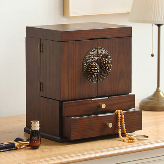 Wooden Makeup and Cosmetic Organizer with Drawers SKU 53001