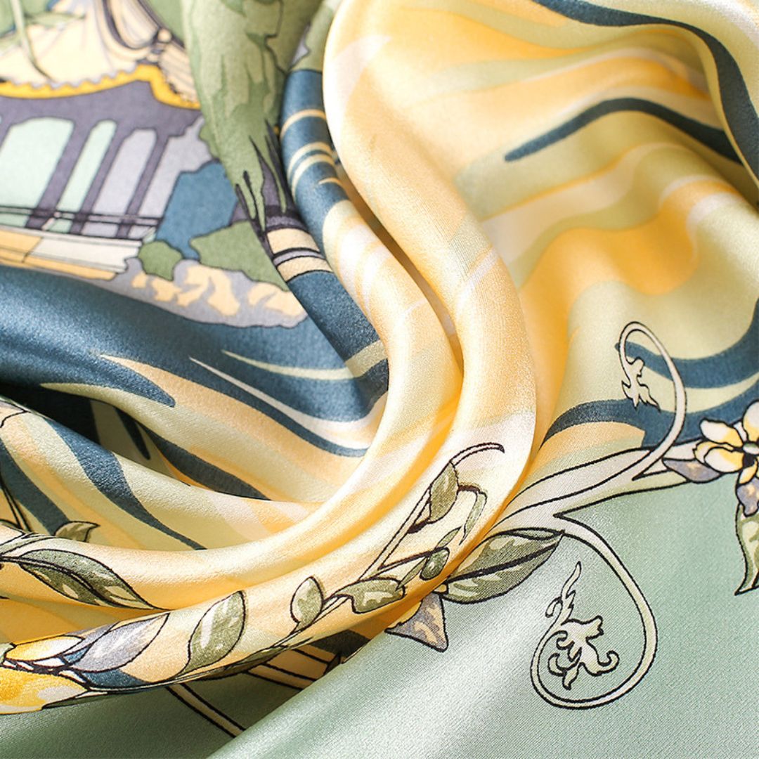 100% Mulberry Silk Scarf 27 x 27 Inches 88004