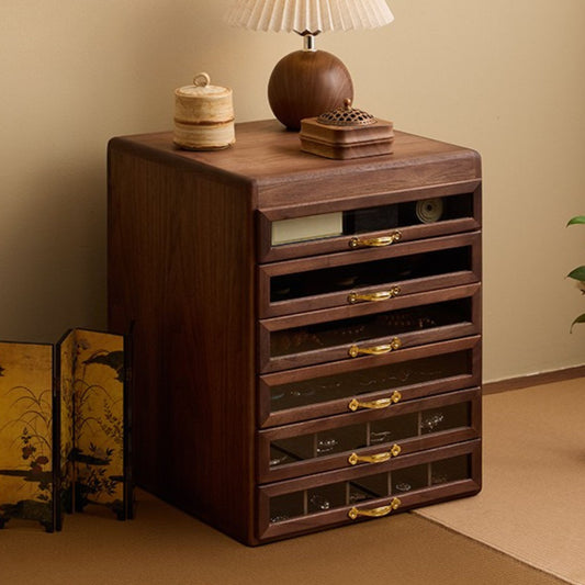 Large Wooden Jewelry Organizer with Drawers SKU 21146