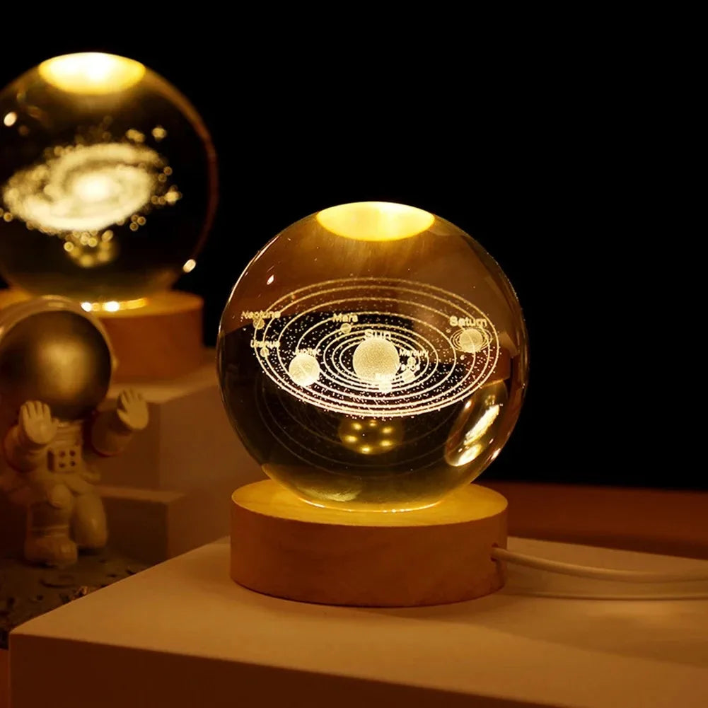 3D Crystal Ball Lamp Night Light SKU 50009