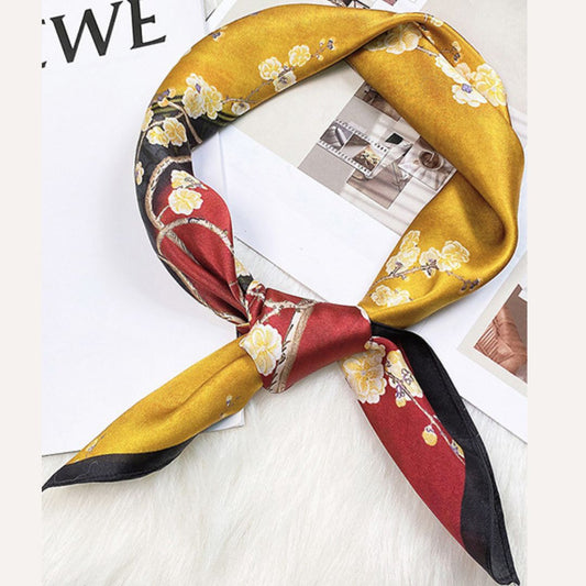 100% Mulberry Silk Scarf 27 x 27 Inches 88004