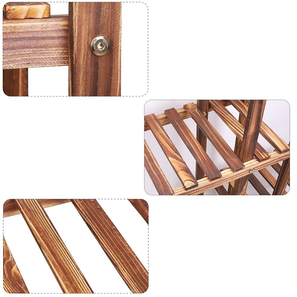 Solid Wood Plant Pot Stand for Indoor and Outdoor SKU 35004