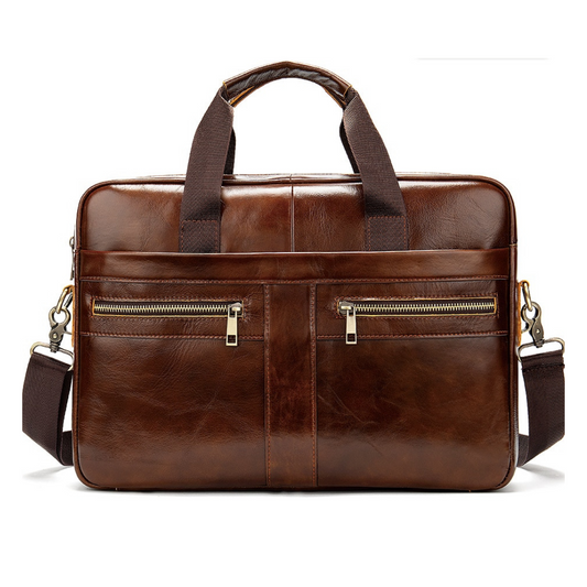 Leather Messenger Laptop Shoulder Bag for Men 82021