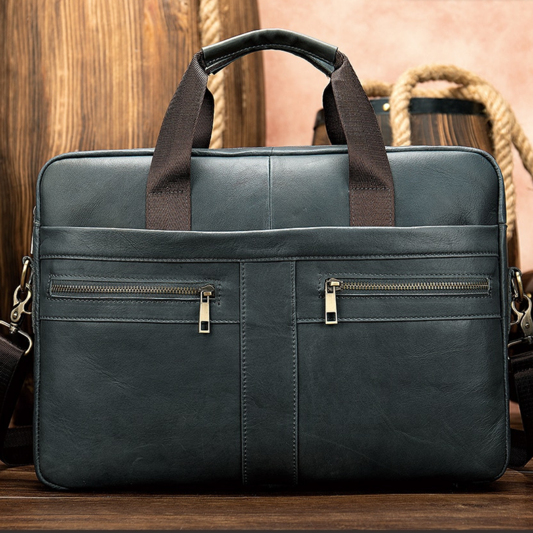 Leather Messenger Laptop Shoulder Bag for Men 82021
