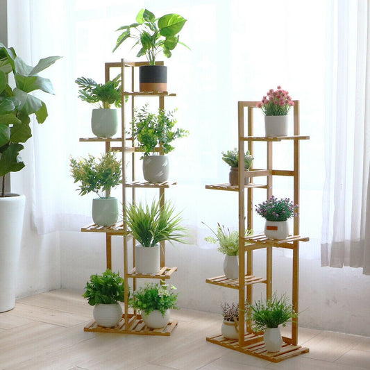 Bamboo Plant Pot Stand for Indoor and Outdoor SKU 35001