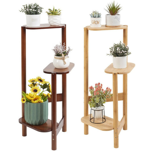 Solid Wood Plant Pot Stand for Indoor and Outdoor SKU 35007