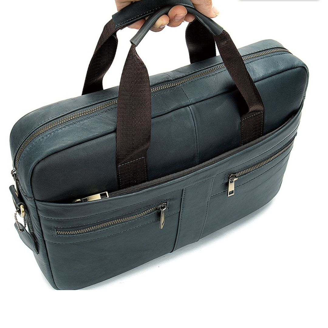 Leather Messenger Laptop Shoulder Bag for Men 82021