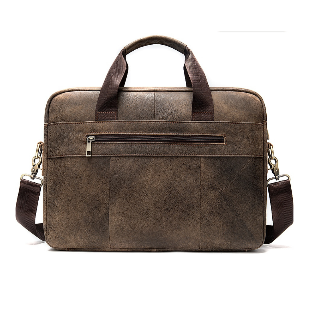 Leather Messenger Laptop Shoulder Bag for Men 82021