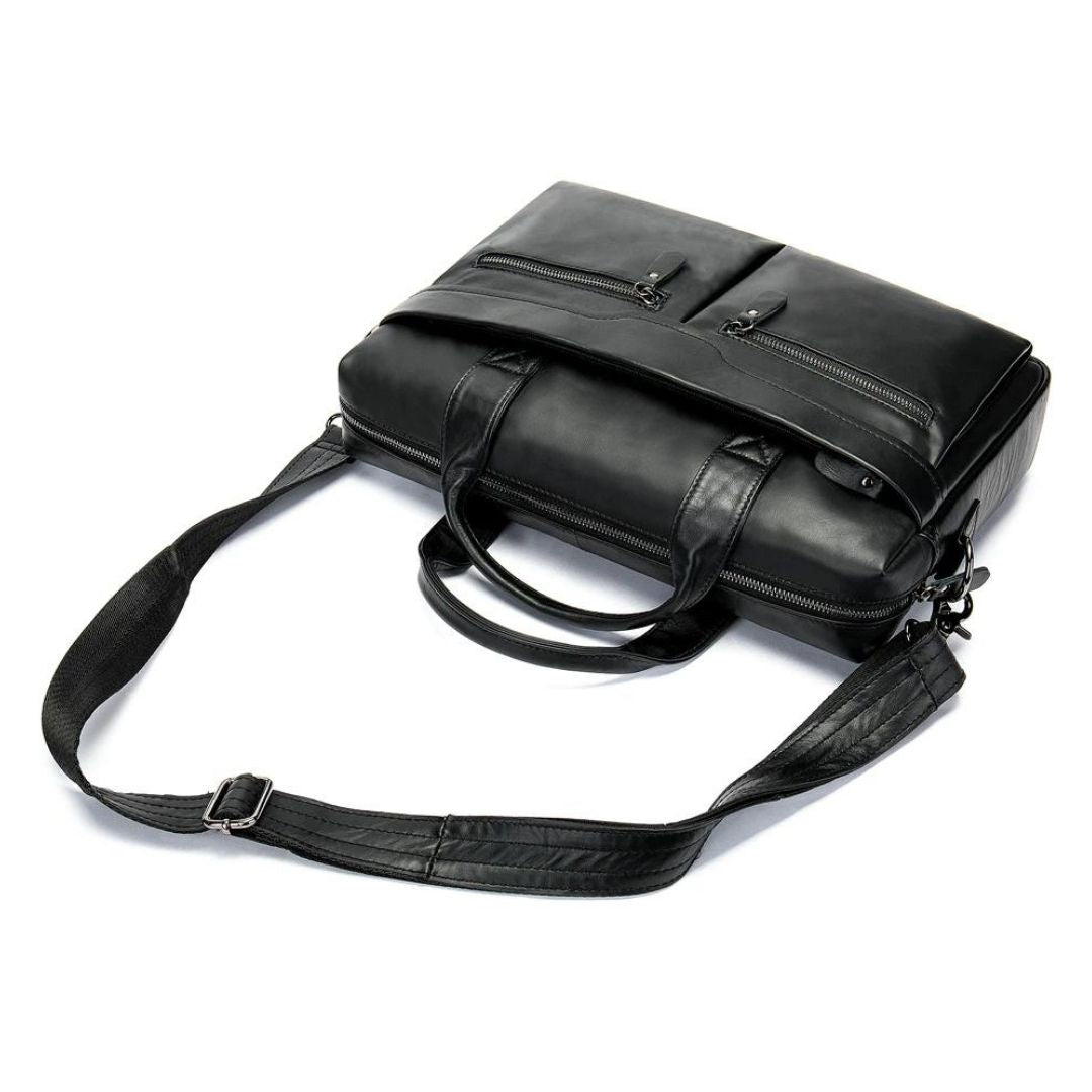 Leather Messenger Laptop Shoulder Bag for Men 82030
