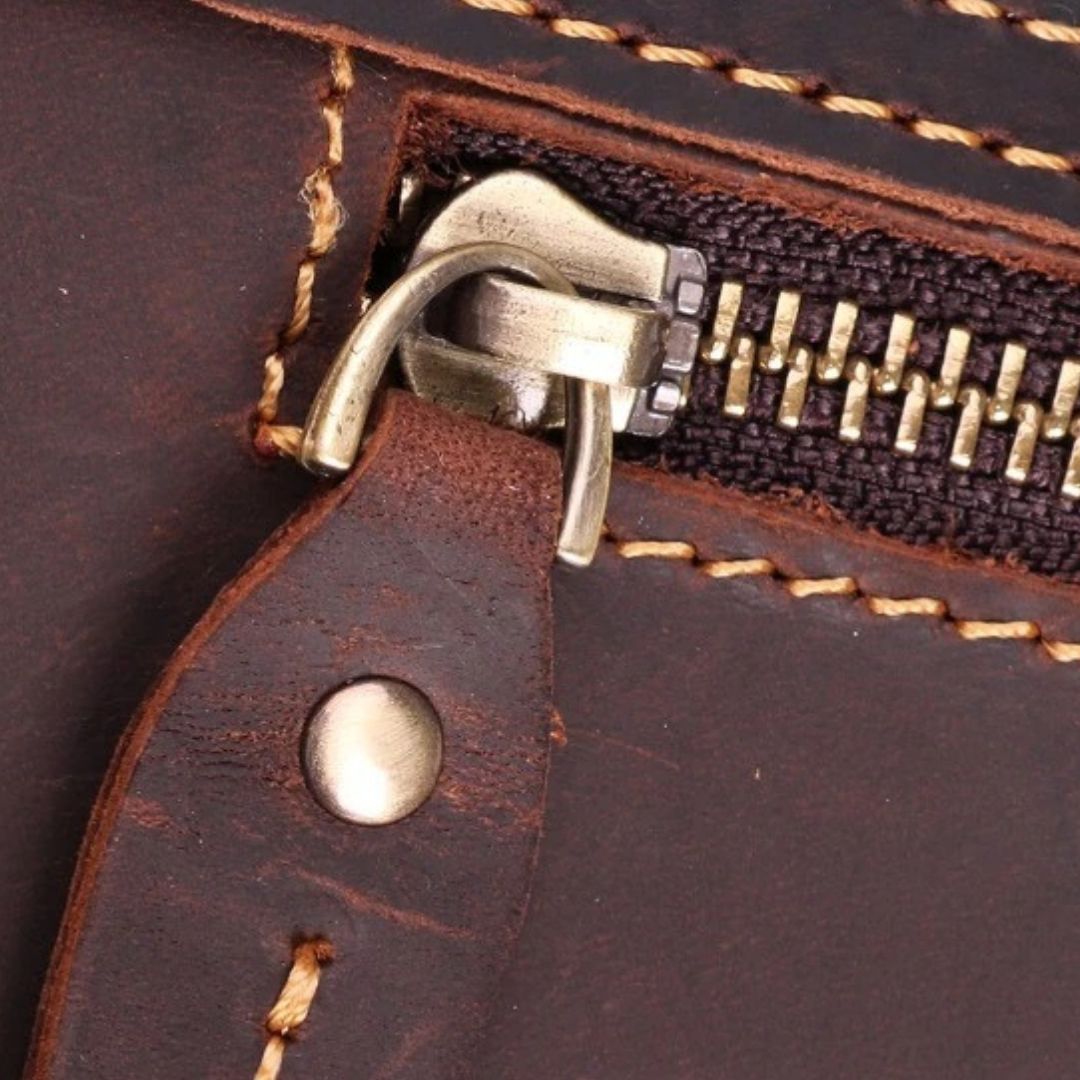 Leather Messenger Laptop Shoulder Bag for Men 82013