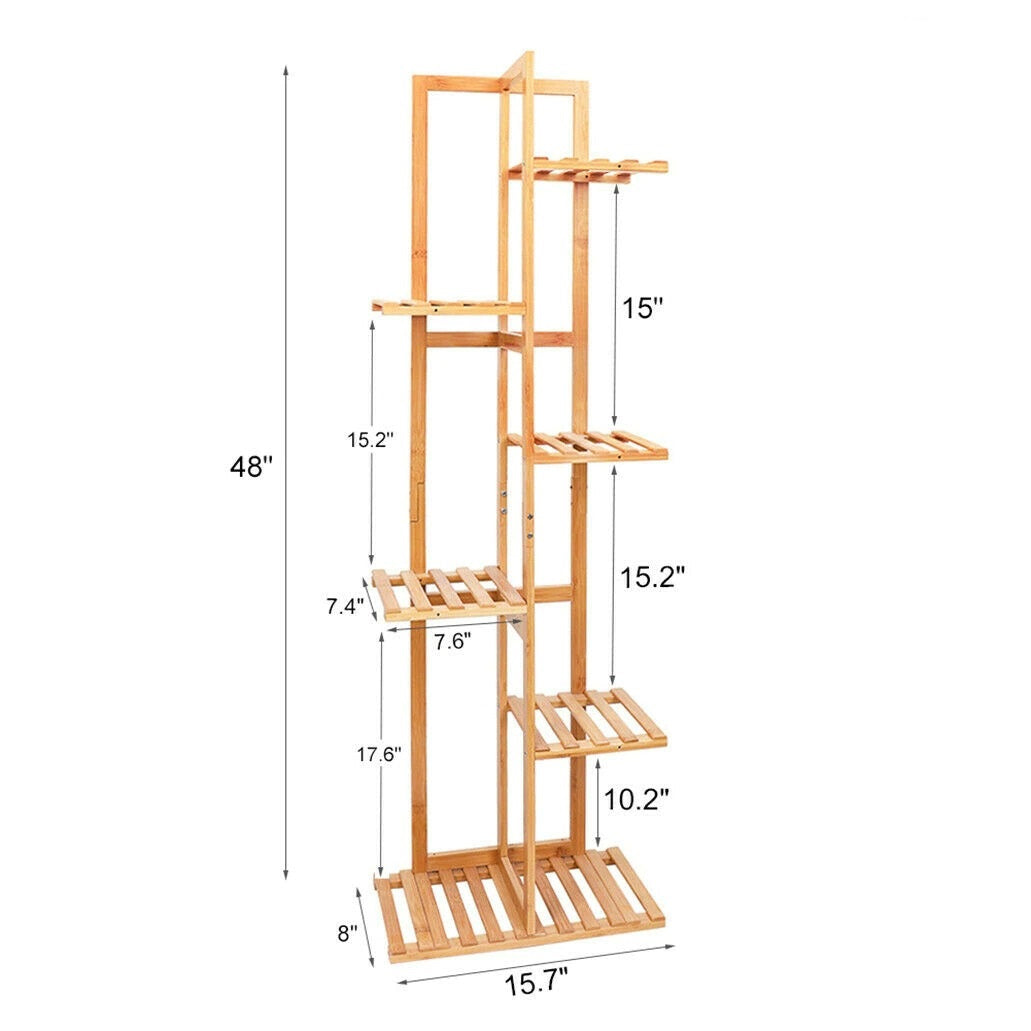 Bamboo Plant Pot Stand for Indoor and Outdoor SKU 35001