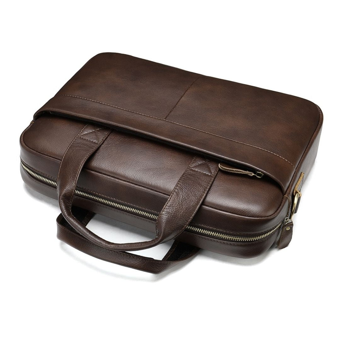 Leather Messenger Laptop Shoulder Bag for Men 82020
