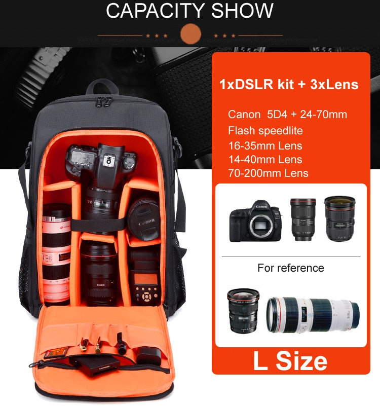 Waterproof Photography Camera Backpack Bag 82011