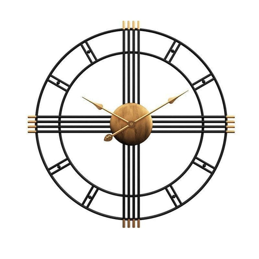 Large Round Metal Wall Clock S3