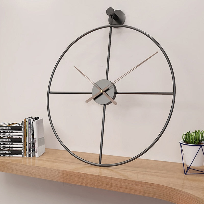 Large Round Metal Wall Clock S2