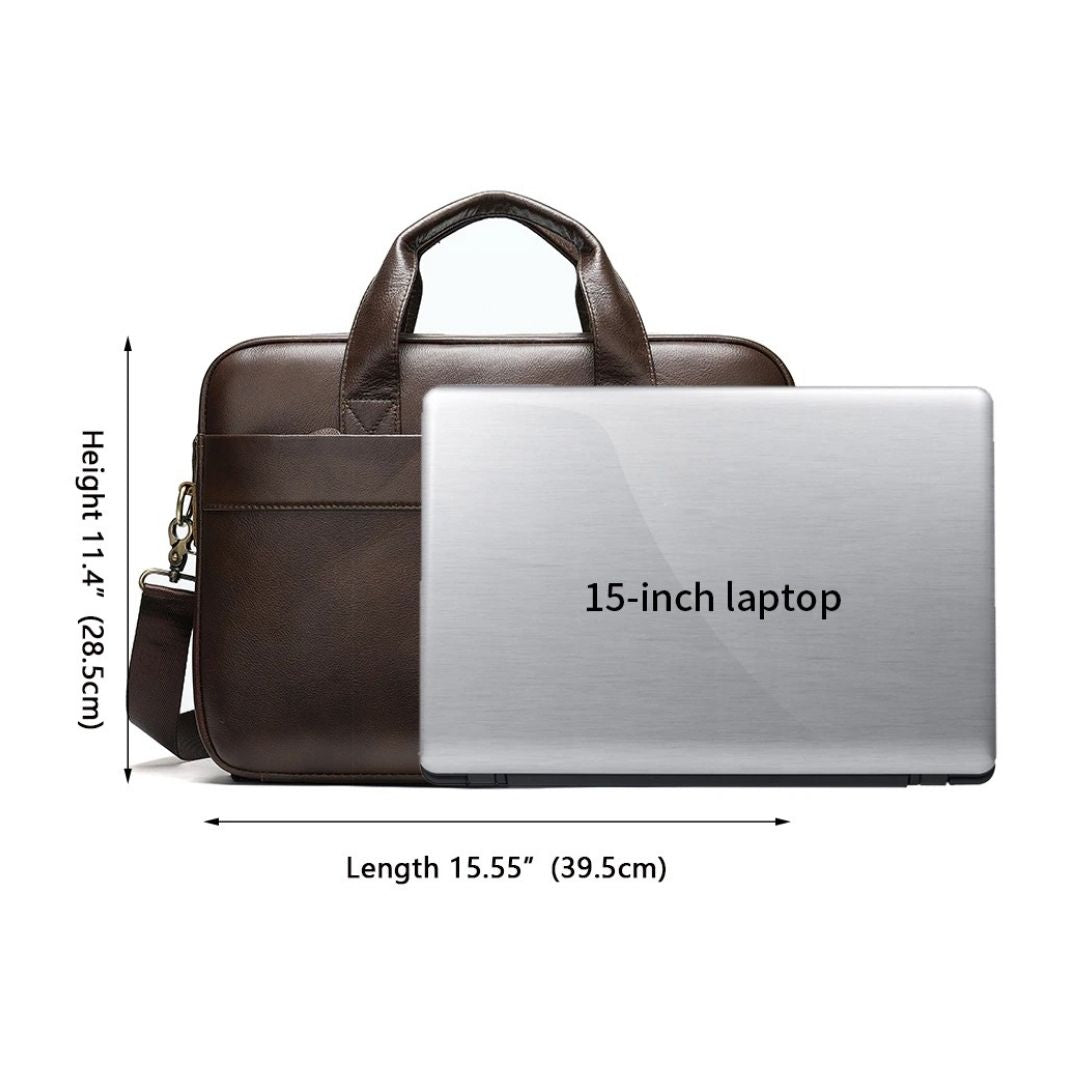 Leather Messenger Laptop Shoulder Bag for Men 82020