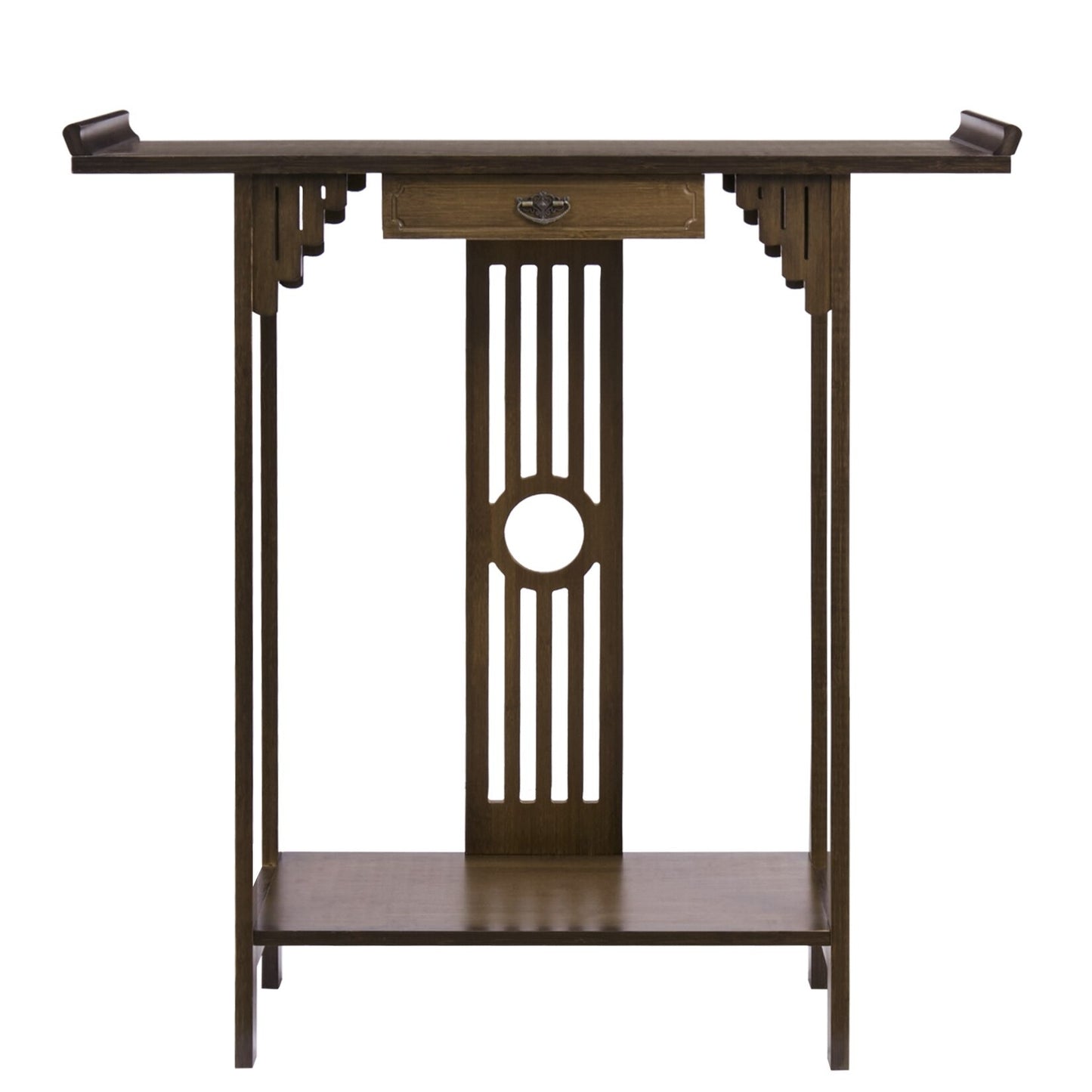 Rustic Bamboo Entryway Console Table SKU 35020