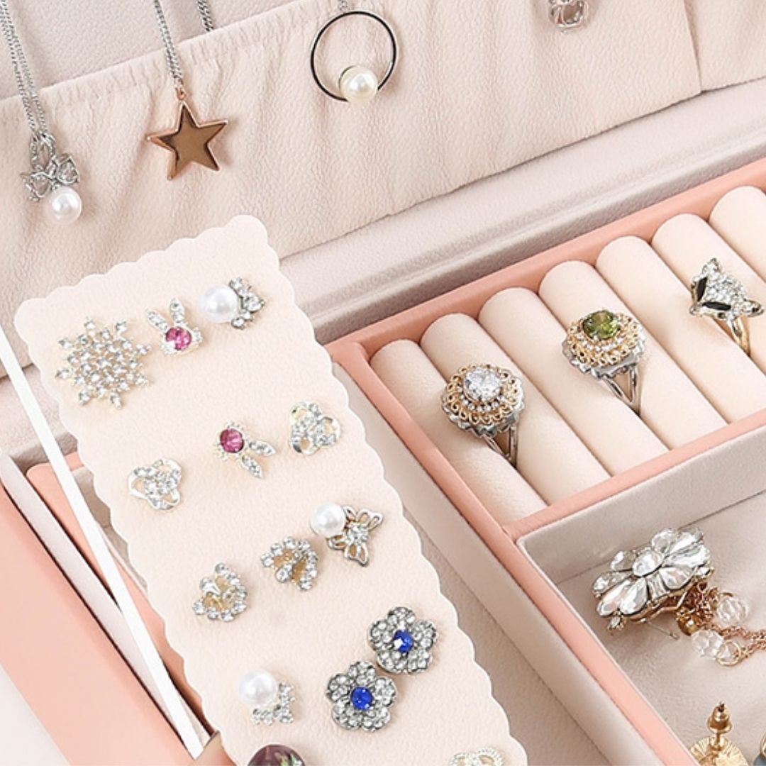 Utopi Leather Jewelry Box with Lock