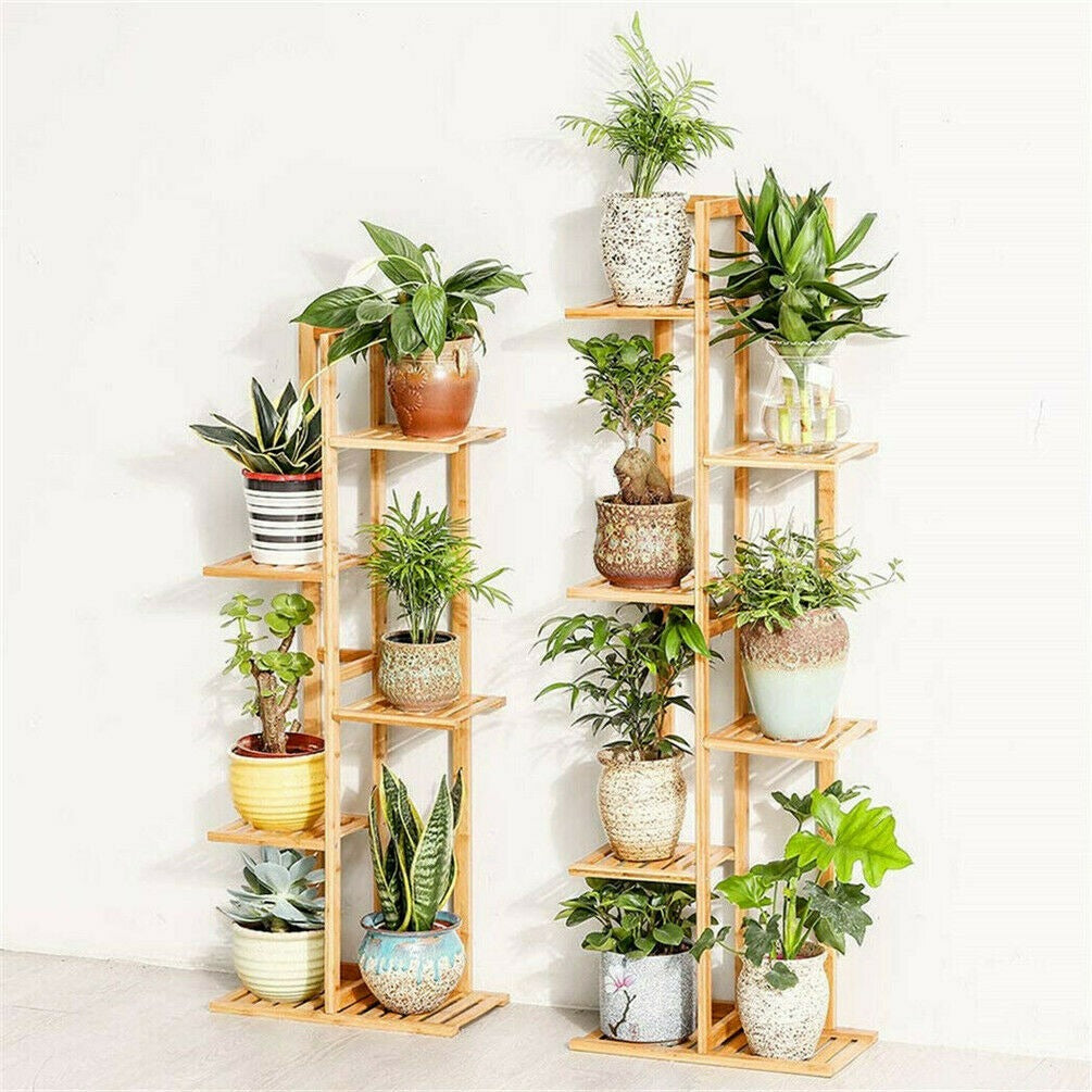 Bamboo Plant Pot Stand for Indoor and Outdoor SKU 35001