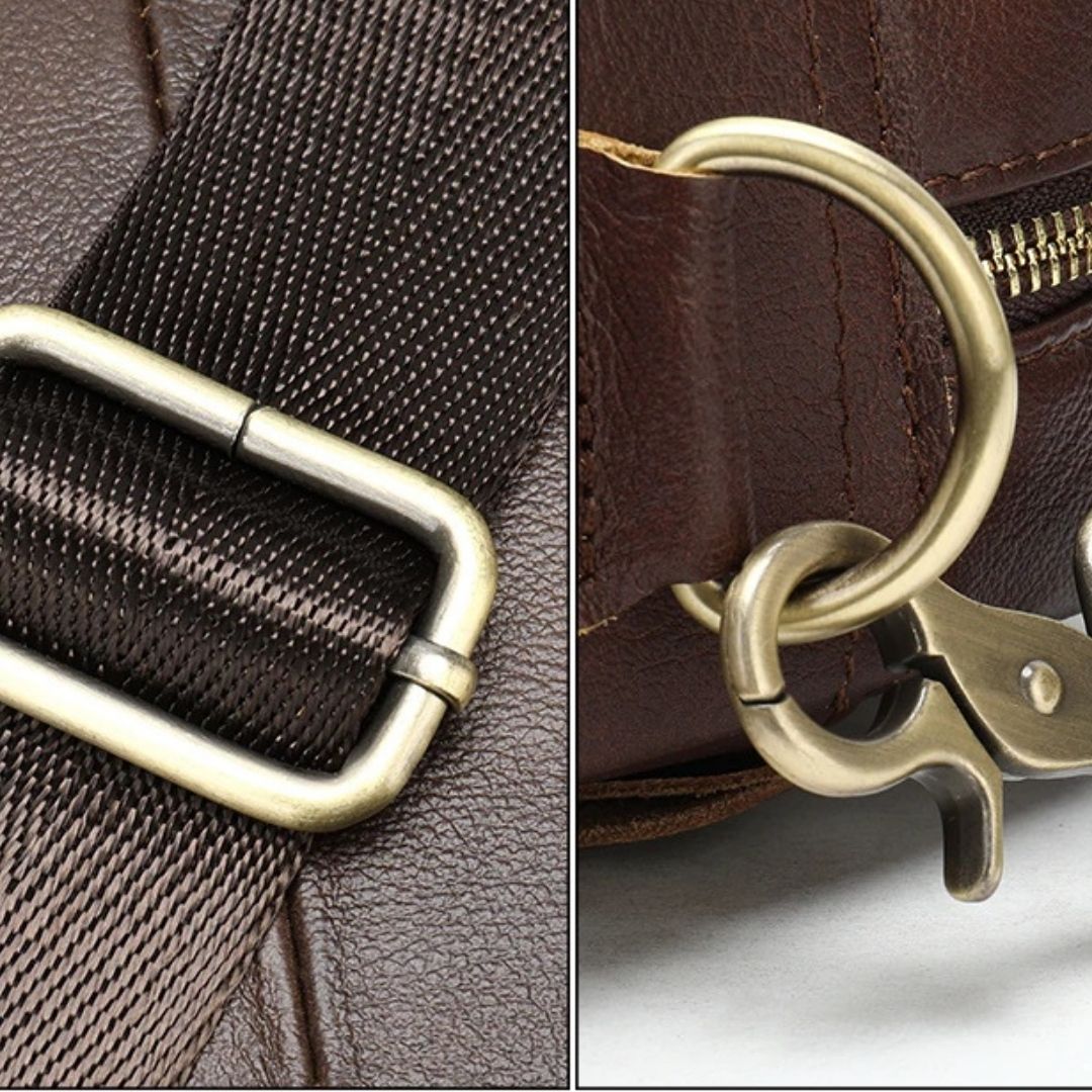 Leather Messenger Laptop Shoulder Bag for Men 82020