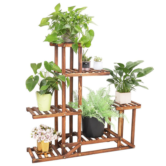 Solid Wood Plant Pot Stand for Indoor and Outdoor SKU 35004