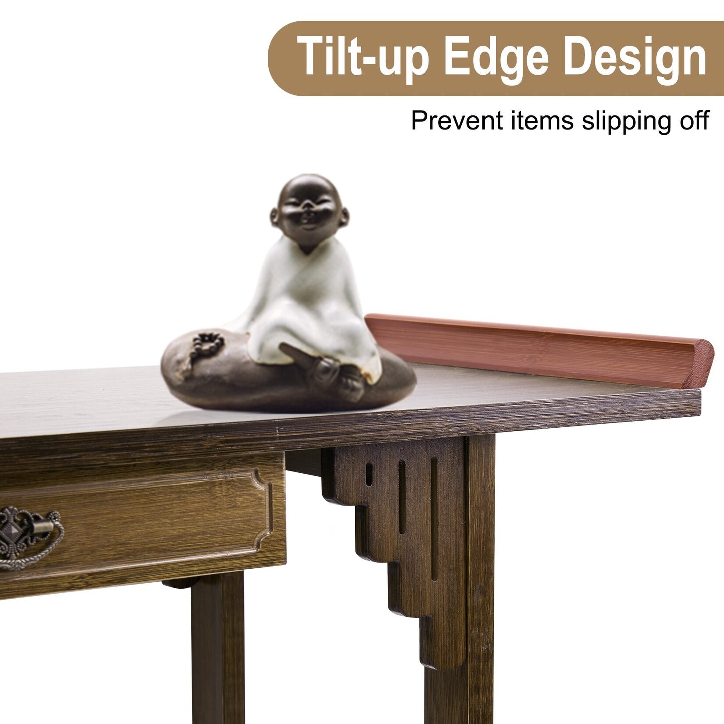 Rustic Bamboo Entryway Console Table SKU 35020