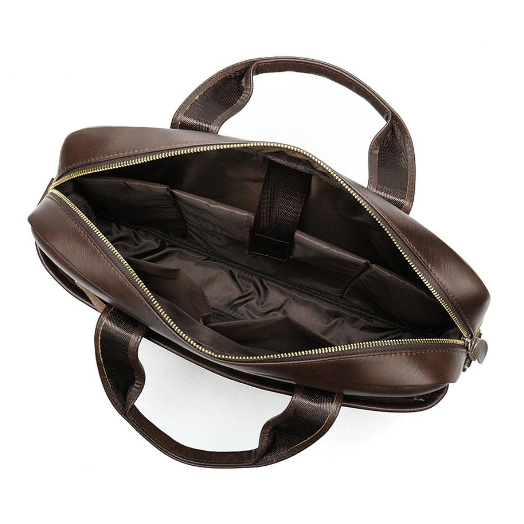 Leather Messenger Laptop Shoulder Bag for Men 82020
