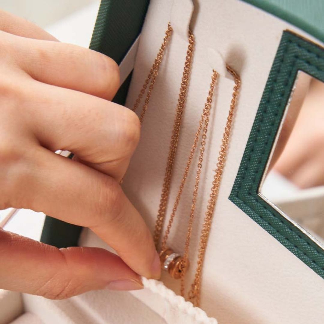 Luvarie Jewelry Box with Mirror and Lock SKU 21049