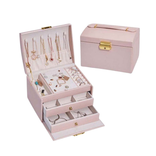 Luvarie Leather Jewelry Box with Lock SKU 21037