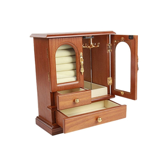 Wooden Jewelry Box with Necklace Holder 21016