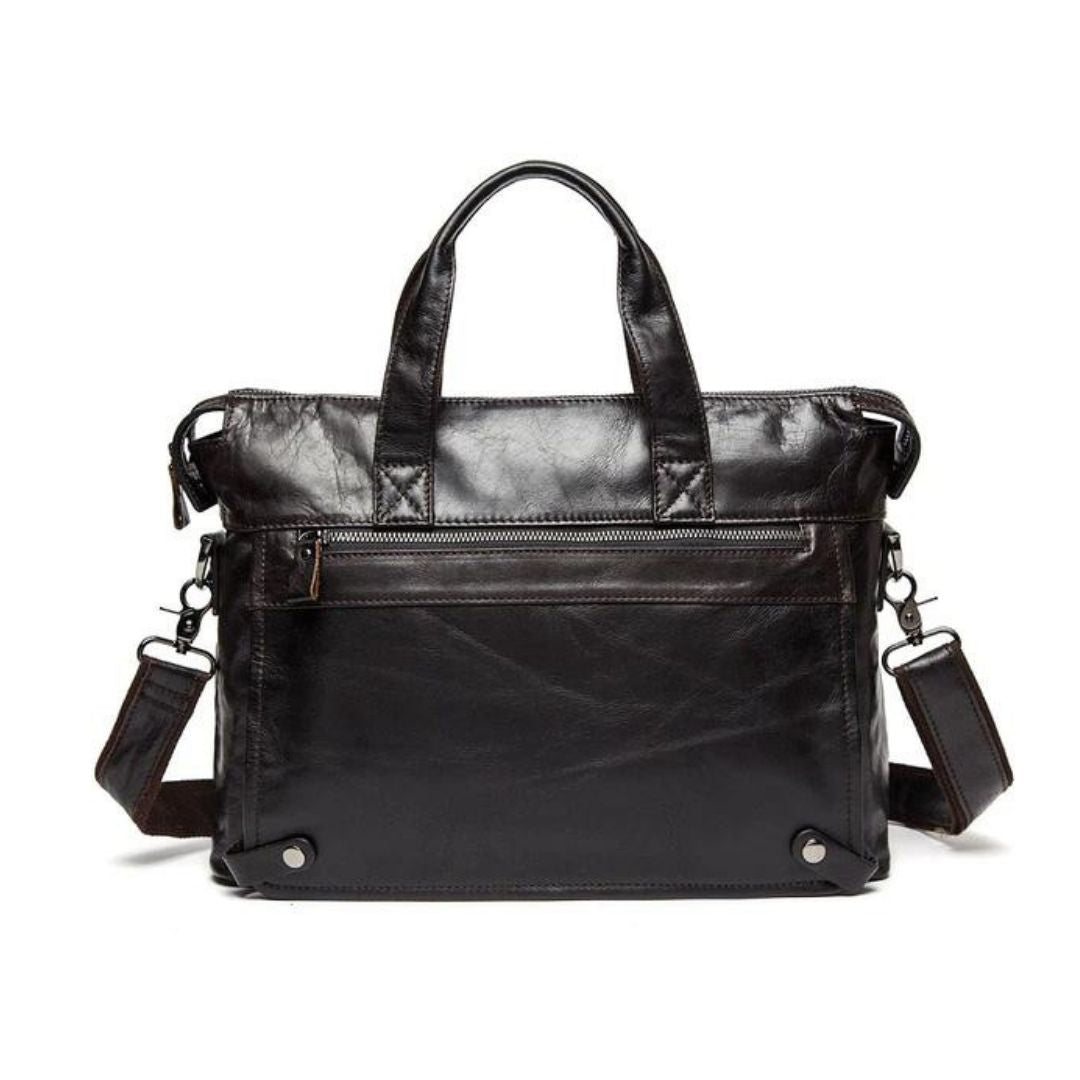 Leather Messenger Laptop Shoulder Bag for Men 82025