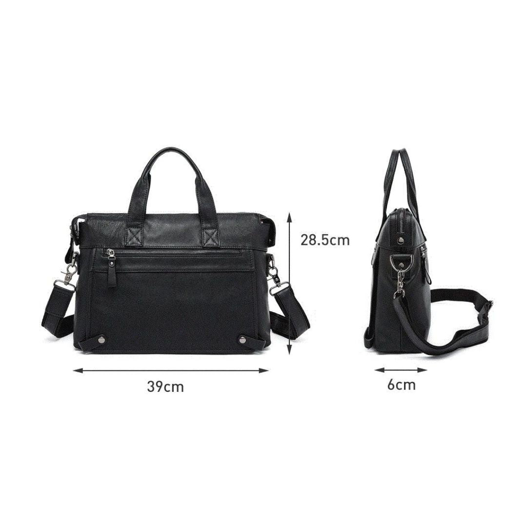 Leather Messenger Laptop Shoulder Bag for Men 82025