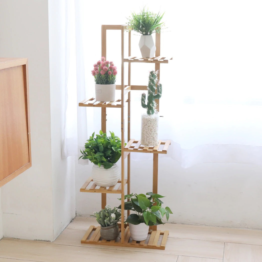 Bamboo Plant Pot Stand for Indoor and Outdoor SKU 35001