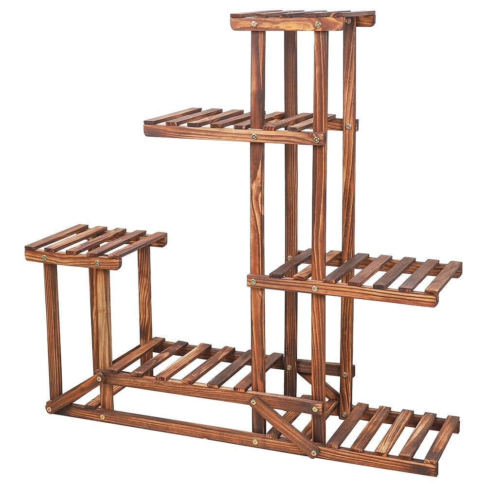 Solid Wood Plant Pot Stand for Indoor and Outdoor SKU 35004