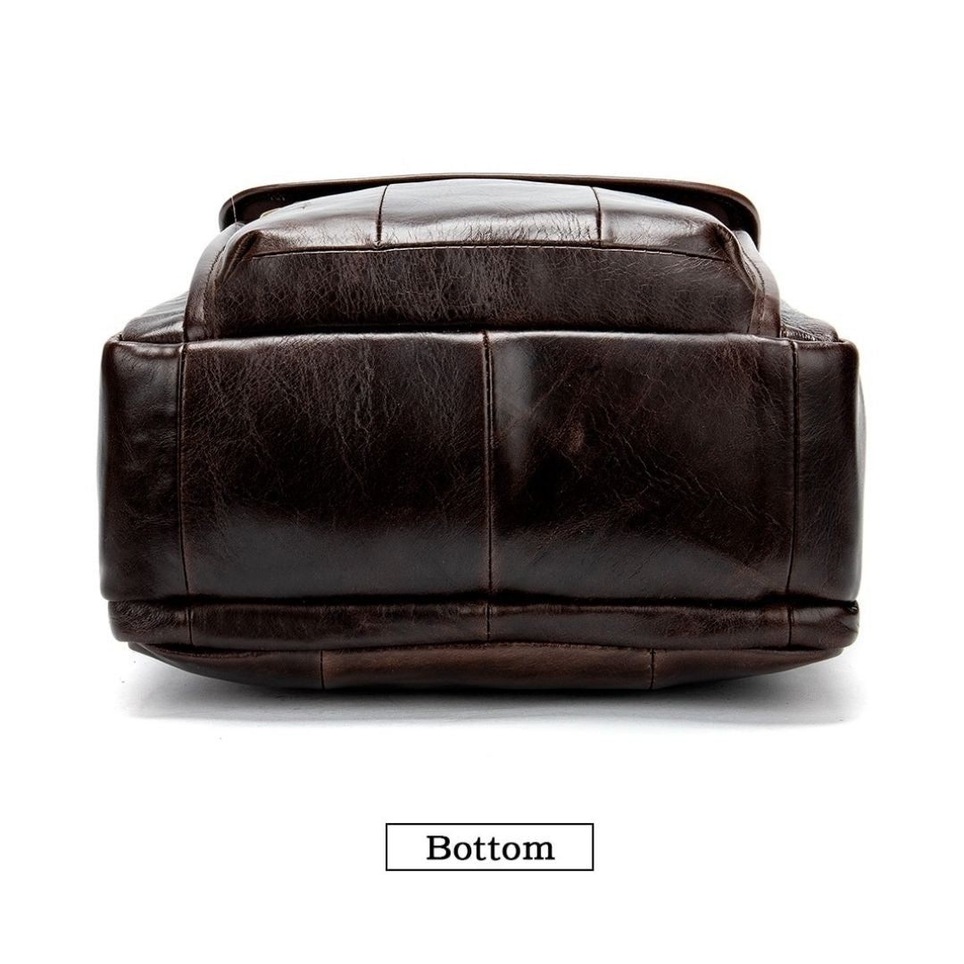 Leather Messenger Shoulder Bag for Men 82026