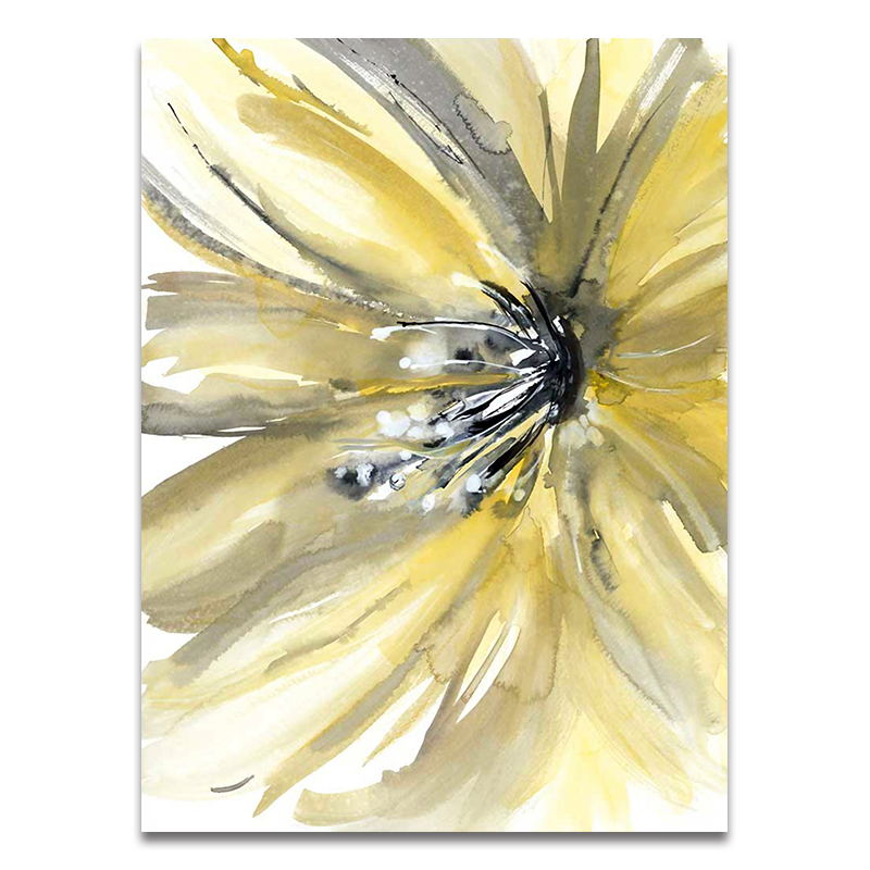 Watercolor Flower Art Print on Canvas