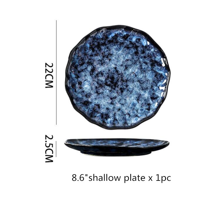 Premium Blue Stoneware Ceramic Dinnerware SKU 70085
