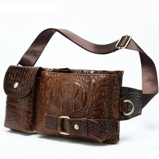 Fashion Waist Bag Leather Fanny Pack for Men 82027